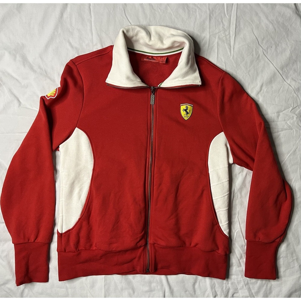 Brandon Ferrari Jacket Youth XL Red Official Project Full Zip Scuderia Shell